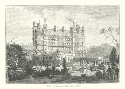 Tähti ja sukkanauha, 1886 (kaiverrus). tekijältä English School