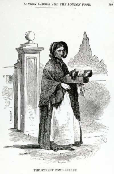 The Street Comb Seller, n. 1840 tekijältä English School