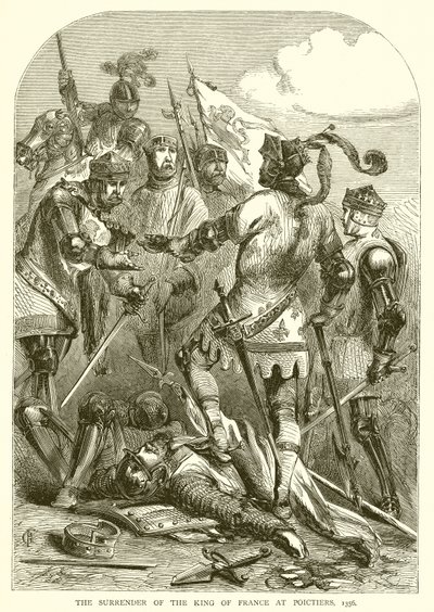 Ranskan kuninkaan antautuminen Poictiersissa, 1356 tekijältä English School