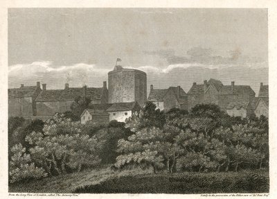 Joutsenteatteri Banksidessa sellaisena kuin se esiintyi vuonna 1614 jKr tekijältä English School