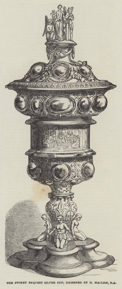 Swiney Bequest Silver Cup, jonka on suunnitellut D Maclise, RA (kaiverrus) tekijältä English School