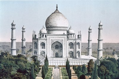 Taj Mahal Agrassa (väri litho) tekijältä English School