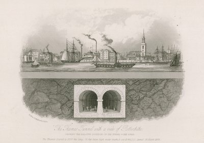 Thames-tunneli, josta on näkymät Rotherhithelle tekijältä English School