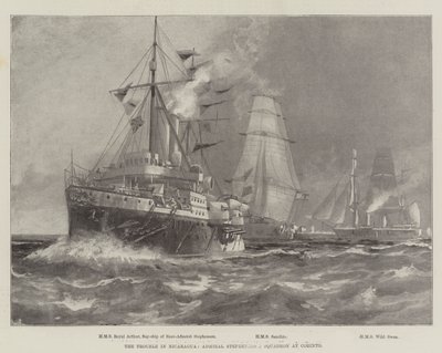 The Trouble in Nicaragua, Admiral Stephensonin laivue Corintossa (kaiverrus) tekijältä English School