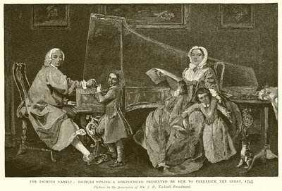 Tschudi-perhe: Tschudin viritys, jonka hän esitti Frederick Suurelle, 1745 tekijältä English School
