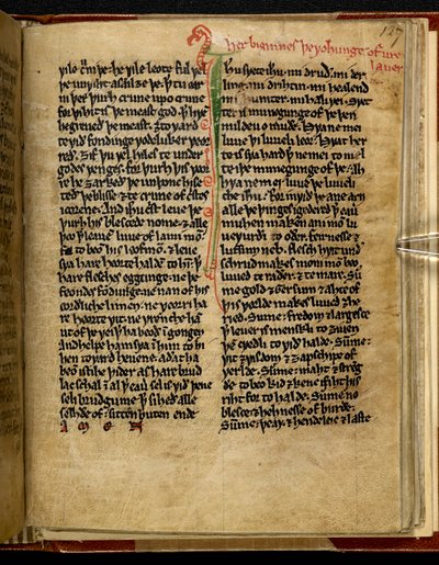 The Wohunge of ure Lauerd, Cotton MS Titus D XVIII, f.127r. tekijältä English School