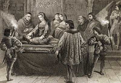 Filippos Komean (1478-1506) hautaaminen. tekijältä English School