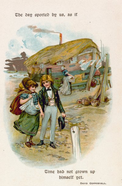 Päivä viihtyi meillä, ikään kuin Aika ei olisi vielä kasvanut. David Copperfield tekijältä English School