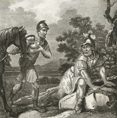 Aemilius Pauluksen kuolema (kaiverrus) tekijältä English School