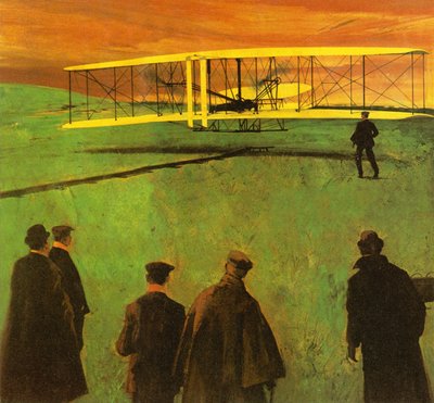 Wright Brothersin ensimmäinen lento Kitty Hawkissa tekijältä English School
