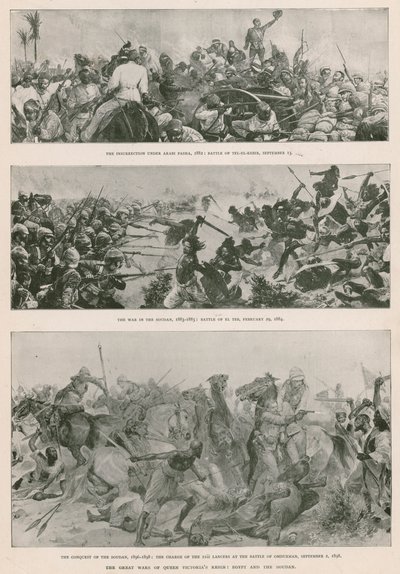 Kuningatar Victorian valtakauden suuret sodat: Anglo-Egyptin sota (1882), Mahdistin kapina (1883-1885) ja brittien Sudanin valloitus (1896-1898) (syväpaino) tekijältä English School
