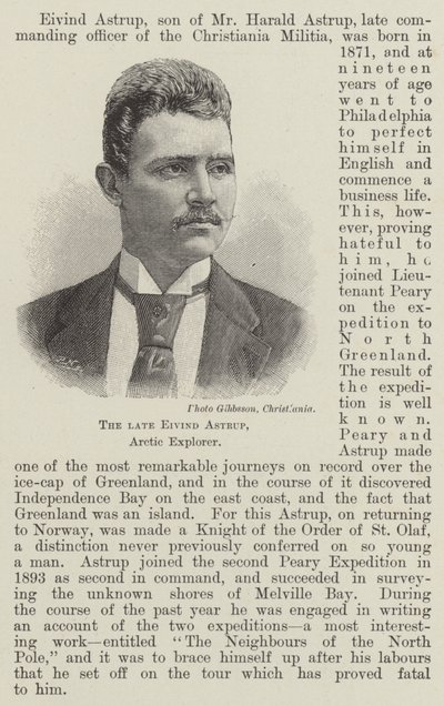 Edesmennyt Eivind Astrup, Arctic Explorer (kaiverrus) tekijältä English School
