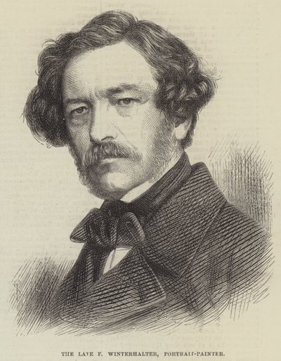 Myöhäinen F Winterhalter, muotokuvamaalari (kaiverrus) tekijältä English School