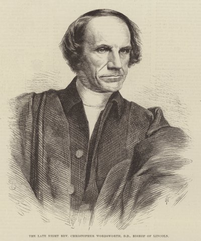 Edesmennyt oikea pastori Christopher Wordsworth, DD, Lincolnin piispa (kaiverrus) tekijältä English School