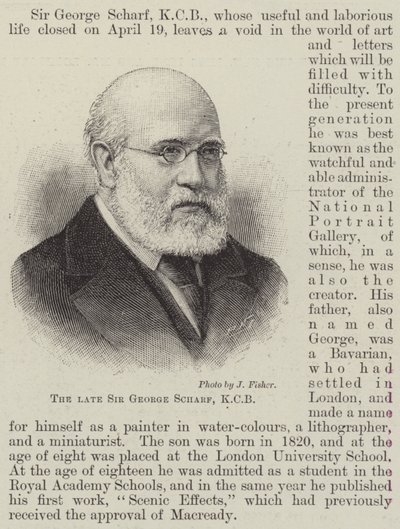 Edesmennyt Sir George Scharf, KCB (kaiverrus) tekijältä English School