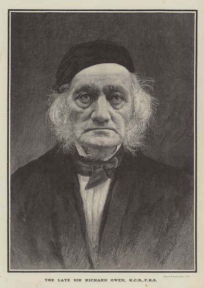 Edesmennyt Sir Richard Owen, KCB, FRS (kaiverrus) tekijältä English School