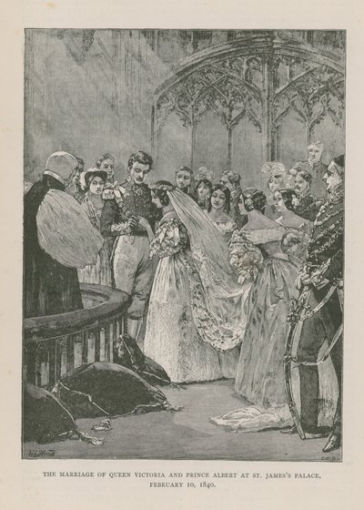 Kuningatar Victorian ja prinssi Albertin avioliitto tekijältä English School