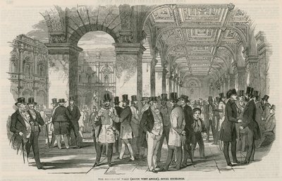 Kauppiaat kävelevät (lounaiskulma), Royal Exchange tekijältä English School
