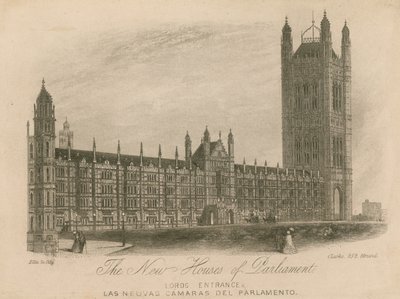 Uudet parlamenttitalot, Westminsterin palatsi, Lontoo; Lordien sisäänkäynti tekijältä English School