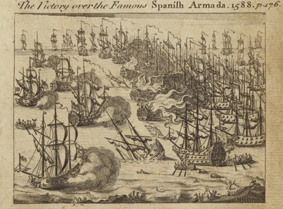 Voitto kuuluisasta espanjalaisesta Armadasta, 1588 tekijältä English School