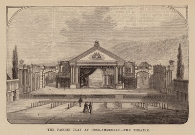 Oberammergaun passio-näytelmän teatteri, Baijeri (kaiverrus) (kaiverrus) tekijältä English School