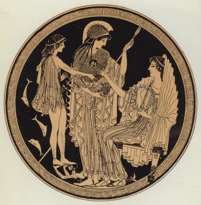 Theseus toi amfitriitin eteen (väri litho) tekijältä English School