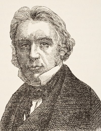 Thomas Babington Macaulay, ensimmäinen paroni Macaulay, William Hickman Smith Aubreyn (1858-1916) julkaisusta The National and Domestic History of England, julkaistu Lontoossa, noin 1890 tekijältä English School