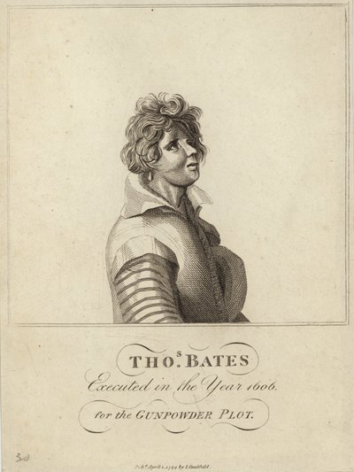 Thomas Bates teloitettiin vuonna 1606 ruutijuonista tekijältä English School