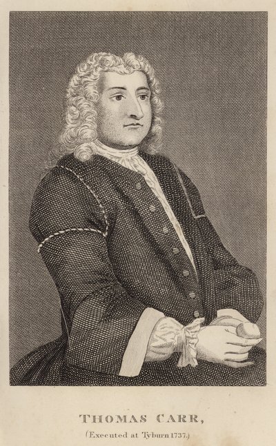 Thomas Carr, teloitettiin Tyburnissa 1737 tekijältä English School