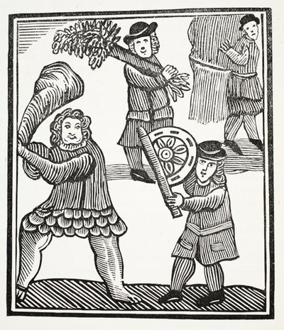 Thomas Hickathrift, kuvitus John Ashtonin kirjasta Chap-books of the Eighteenth Century, pub. 1882 tekijältä English School