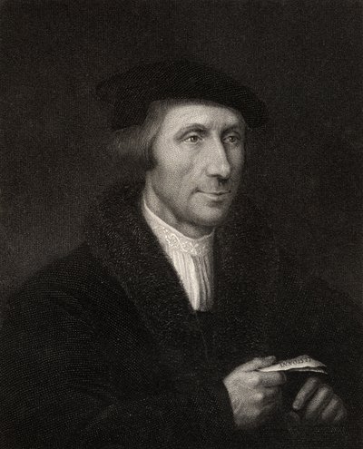 Thomas Linacre tai Lynaker, kaiverrettu H. Cook "The National Portrait Gallery, Volume III" -julkaisusta, julkaistu noin 1820 tekijältä English School