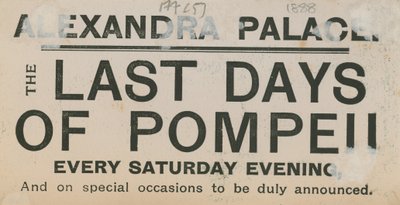 Lippu Pompejin viimeisiin päiviin Alexandran palatsissa tekijältä English School