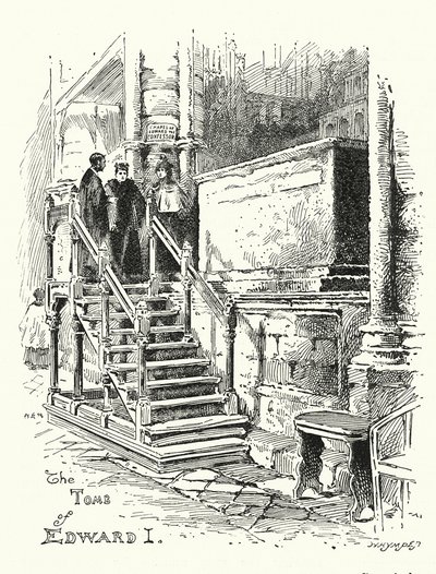 Kuningas Edward I:n hauta, Westminster Abbey (kaiverrus) (kaiverrus) tekijältä English School