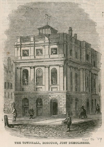 Town Hall, Borough High Street, Southwark, Lontoo, juuri purettu tekijältä English School