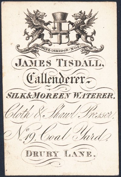 Kauppakortti, James Tisdall tekijältä English School