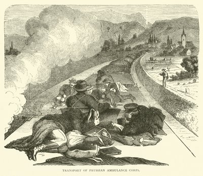 Preussin ambulanssijoukon kuljetus, marraskuu 1870 tekijältä English School