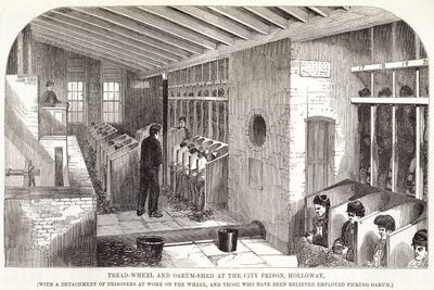 Tread-Wheel ja Oakum-Shed kaupunginvankilassa, Holloway, Lontoon rikosvankiloista ja Henry Mayhew