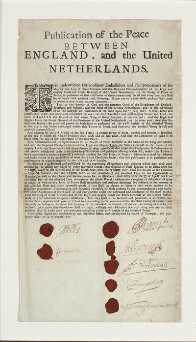 Bredan sopimus, 1667 tekijältä English School