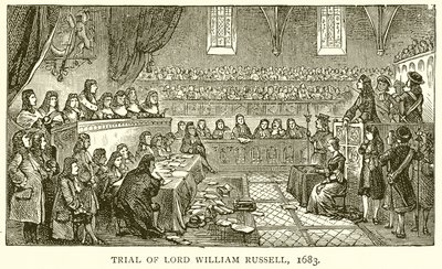 Lordi William Russellin oikeudenkäynti, 1683 tekijältä English School