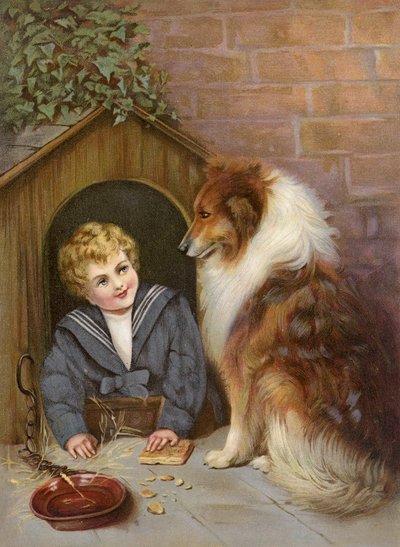 Turned Out - Poika teeskentelee olevansa collie-koira (värilitro) tekijältä English School