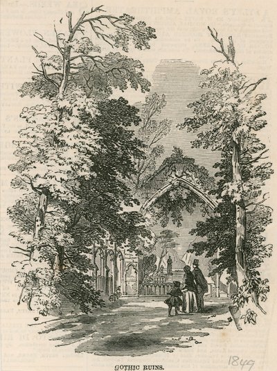 Vauxhall Gardens, Lontoo: Goottilaiset rauniot tekijältä English School