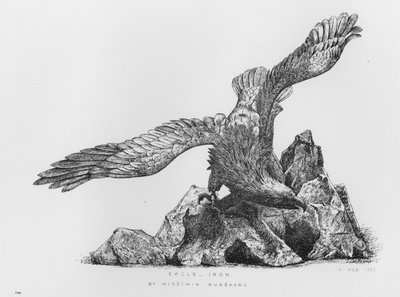 Victoria and Albert Museum: Eagle, rauta, kirjoittanut Migochin Muneharu (kaiverrus) tekijältä English School