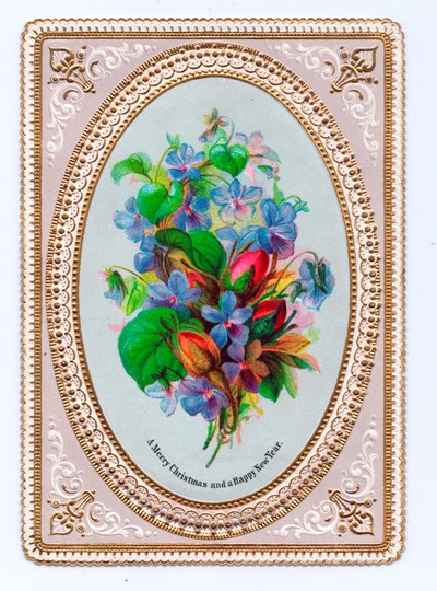 Viktoriaaninen joulukortti, n. 1880 tekijältä English School