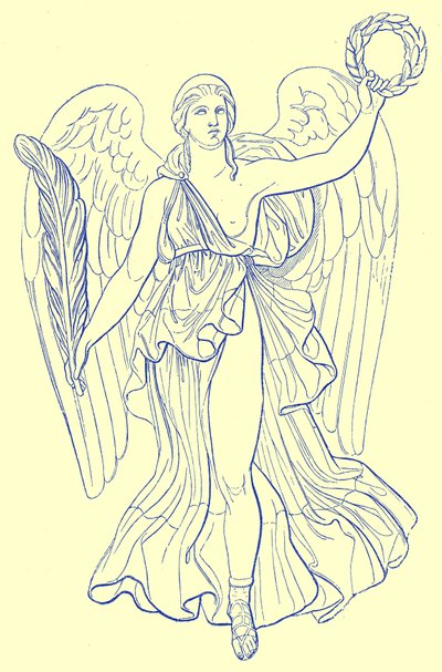 Victory, München Collection, kuvitus historialliseen koristeeseen James Ward, 1897 (digitaalisesti paranneltu kuva) tekijältä English School