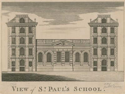 Näkymä St Pauls Schoolista tekijältä English School