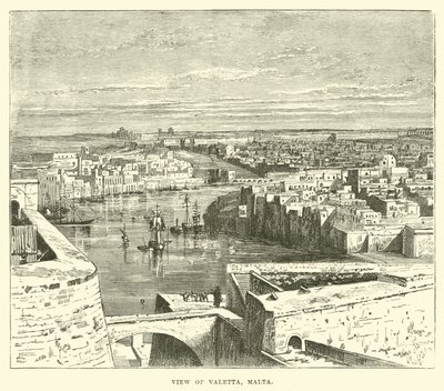 Näkymä Vallettaan, Maltalle tekijältä English School