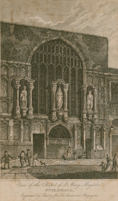 Näkymä Pyhän Maria Magdalenan kappelille, Guildhall, Lontoo tekijältä English School