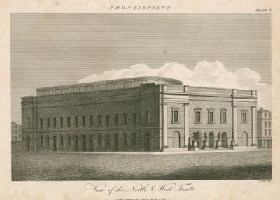 Näkymä Drury Lane -teatterin pohjois- ja länsirintamalla, Lontoossa tekijältä English School