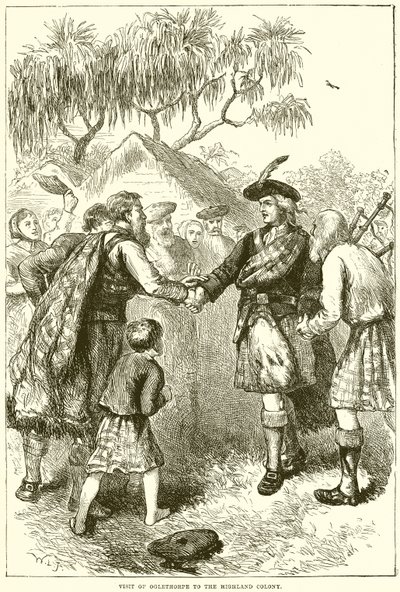 Oglethorpen vierailu Highlandin siirtomaahan tekijältä English School