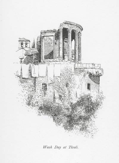 Pesupäivä Tivolissa (litografia) tekijältä English School